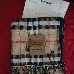 Authentic BURBERRY classic cashmere scarf